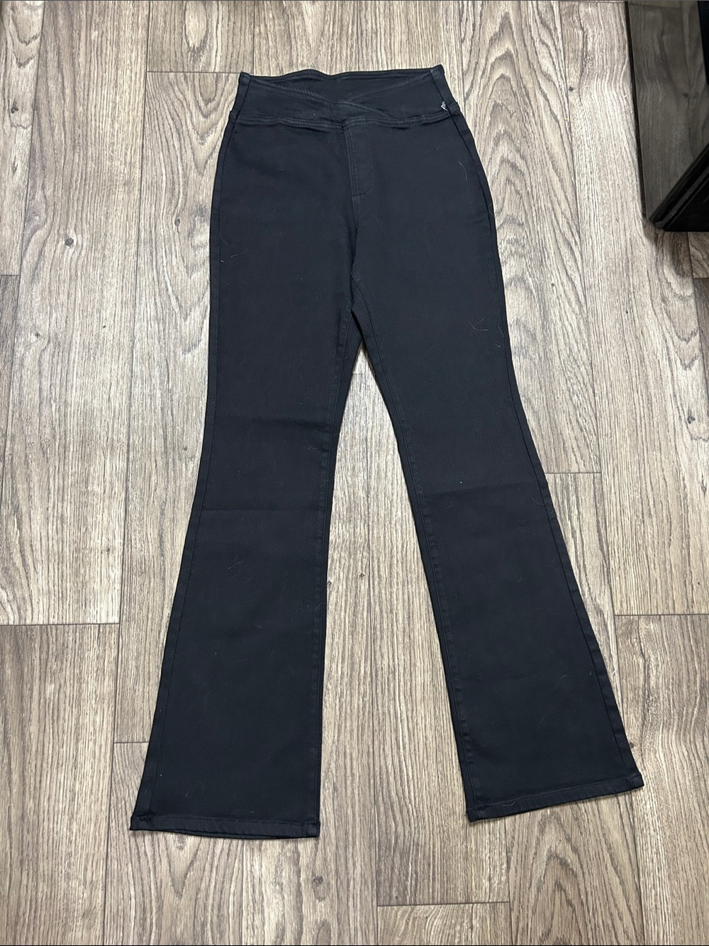 INC International Concepts Black Boot Cut Flare Pants